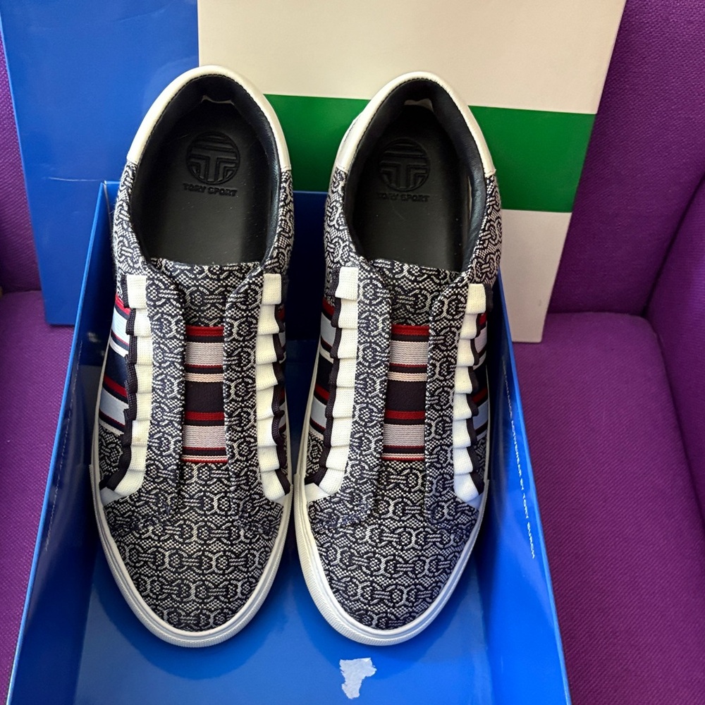 Tory Sport Slip On Ruffle Sneakers
